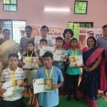 द्वारिका प्रसाद तिवारी स्मृति जिला स्तरीय अंतरशालेय खेल प्रतियोगिता : 70 विद्यार्थियों ने दिखाया खेल कौशल, नेशनल कोच पवन कुमार सिंह खेल सम्मान से सम्मानित